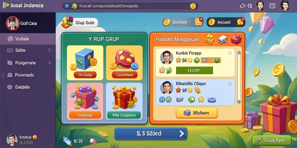 Tampilan awal permainan yang menarik dan intuitif.