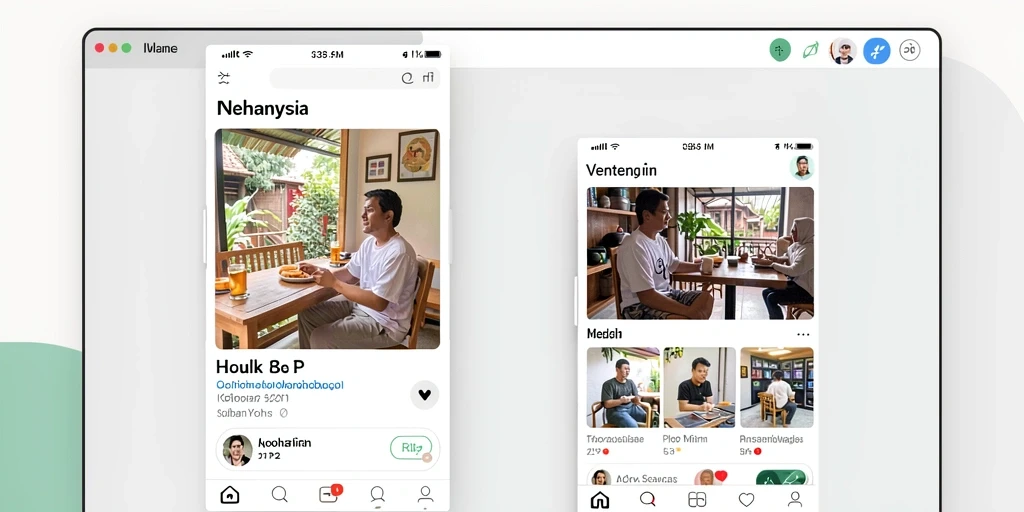 Screenshot menunjukkan tampilan antarmuka pengguna yang menarik.