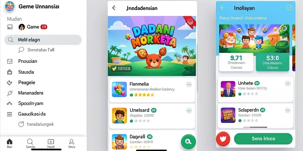 Screenshot menunjukkan karakter utama dalam aksi seru di level menantang.