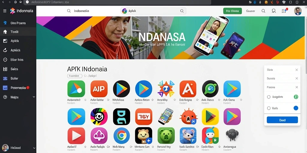 Tampilan antarmuka utama yang menarik dan interaktif.