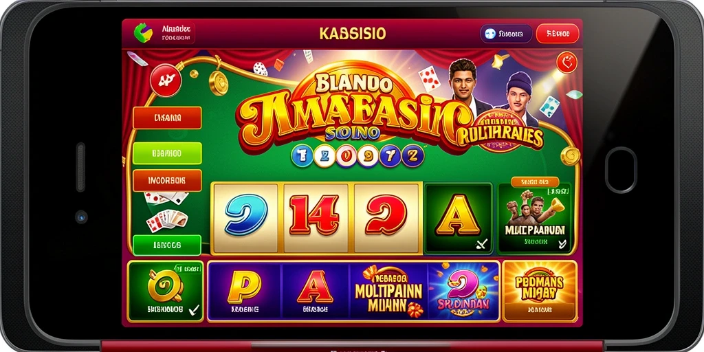 Tampilan menu utama yang menarik dan interaktif.